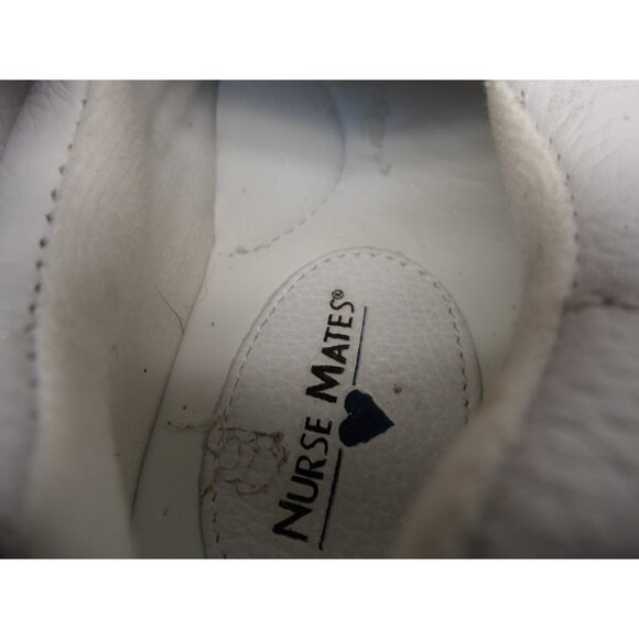 Nurse Mates Women's Slip-On Dove Slip-Resistant Leather White Size 7.5M - Picture 7 of 8